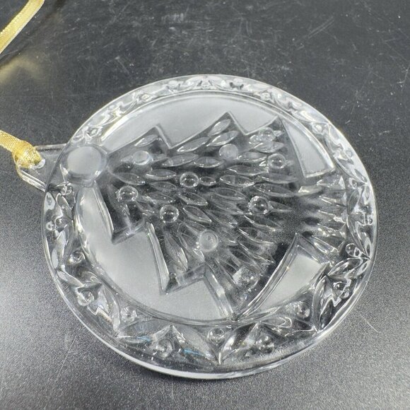 MIKASA Clear Crystal Ornament Round Sun Catcher Figure Christmas Tree Holiday - Picture 10 of 14